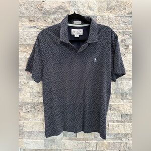 Original Penguin Dark Patterned Polo Shirt